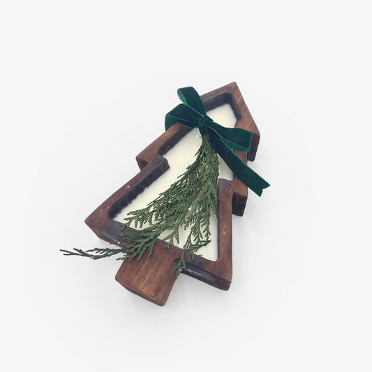 Tree Dough Bowl Candle